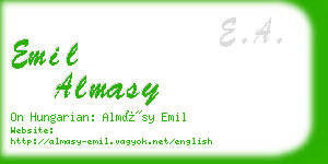 emil almasy business card